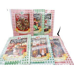 Gooseberry Patch Christmas Book Set of 6 Crafts,Recipes, Decor ©1999-2004